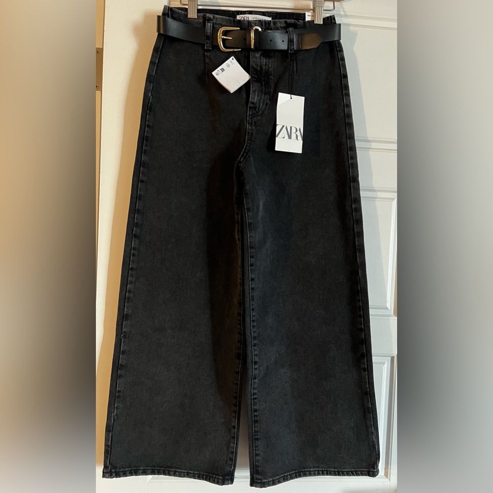 Zara Women Black Jeans, SIZE 6, NEW WITH TAGS - Picture 1 of 6